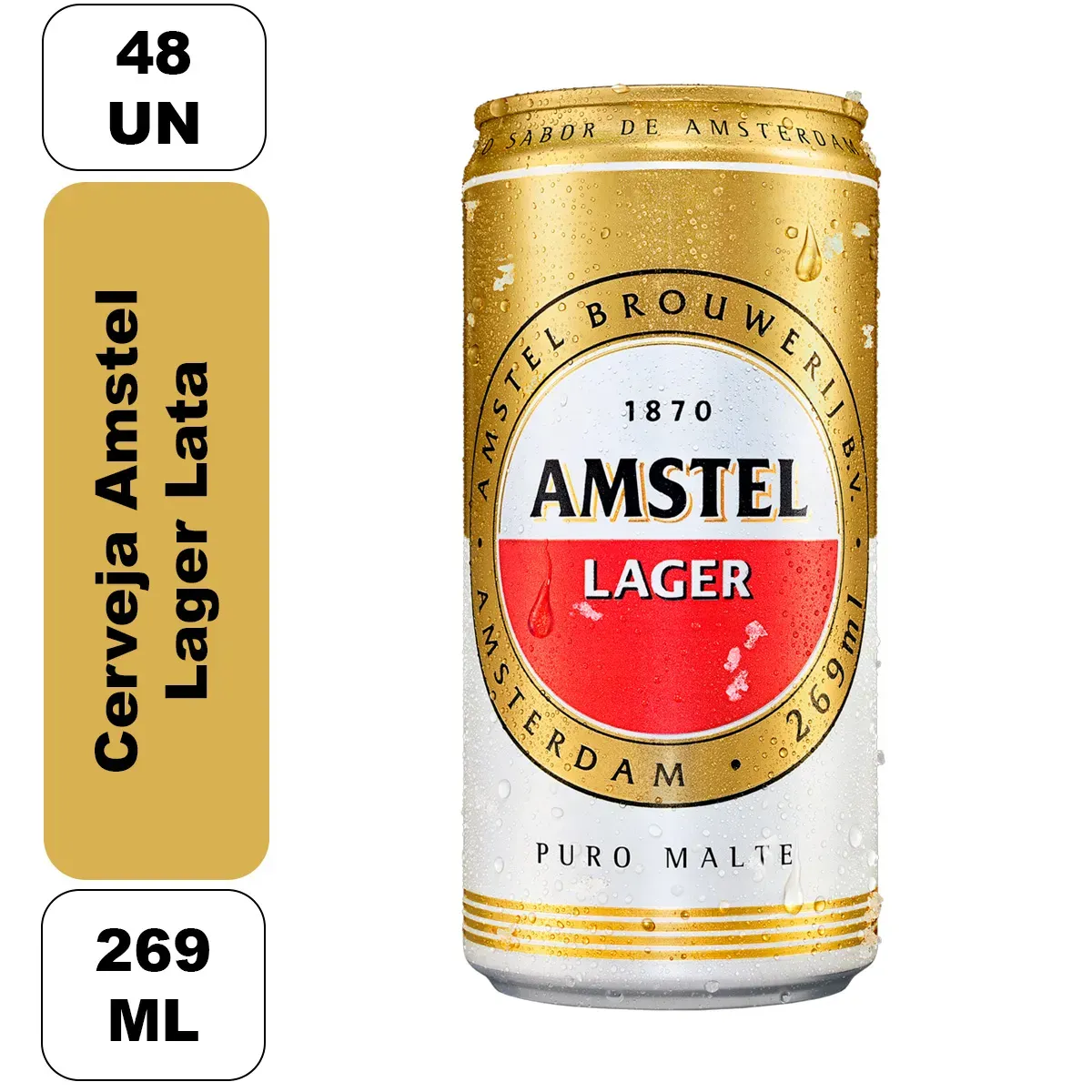 Cerveja Amstel 269ML 48UN
