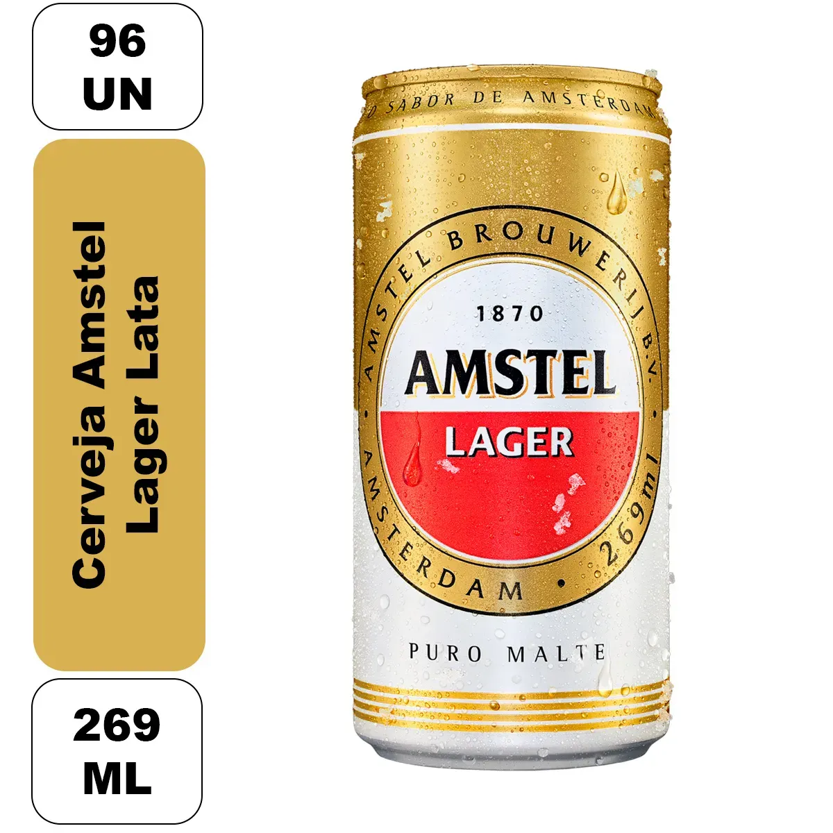 Cerveja Amstel 269ML 96UN