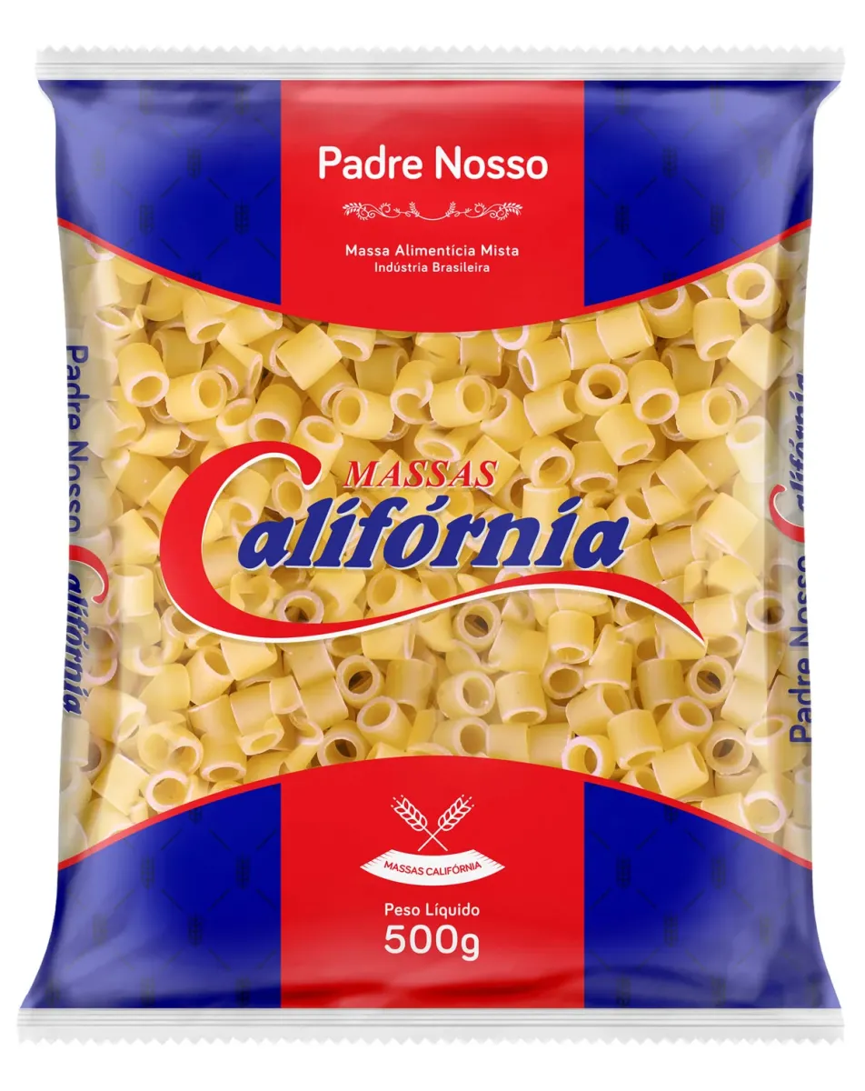Macarrão Califórnia Padre Nosso Sêmola 500G