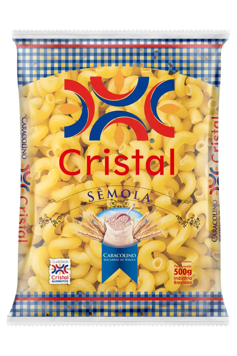 Macarrão Caracolino Sêmola Cristal PCT
