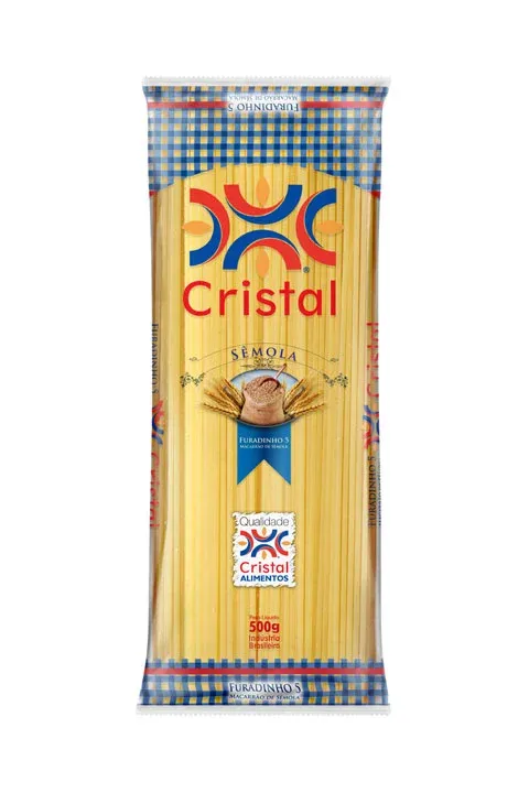Macarrão Sêmola Furadinho 5 Cristal PCT