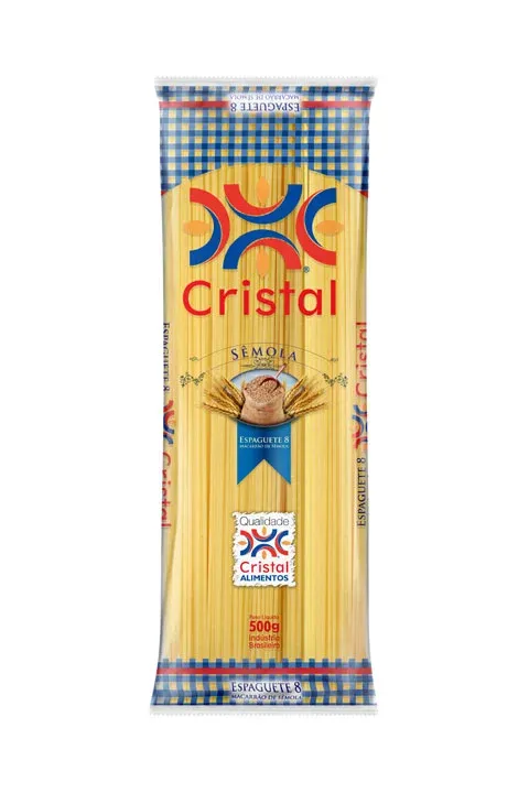 Macarrão Sêmola Espaguete 8 Cristal 500G