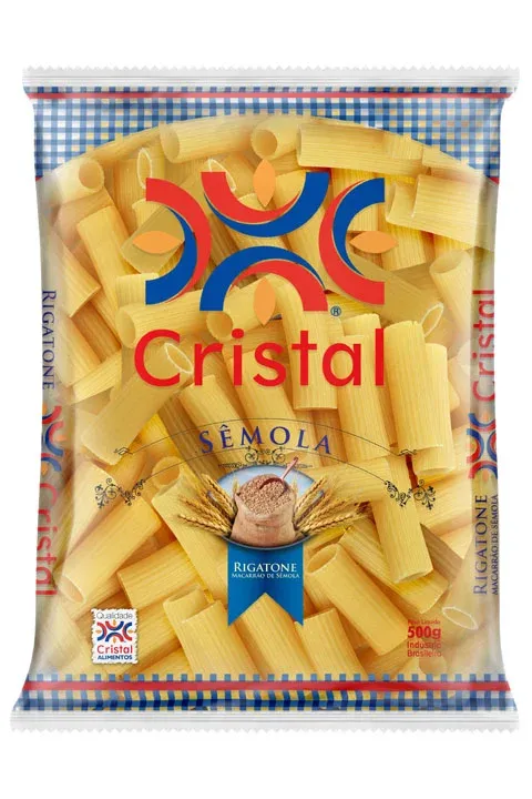 Macarrão Sêmola Rigatone Cristal PCT