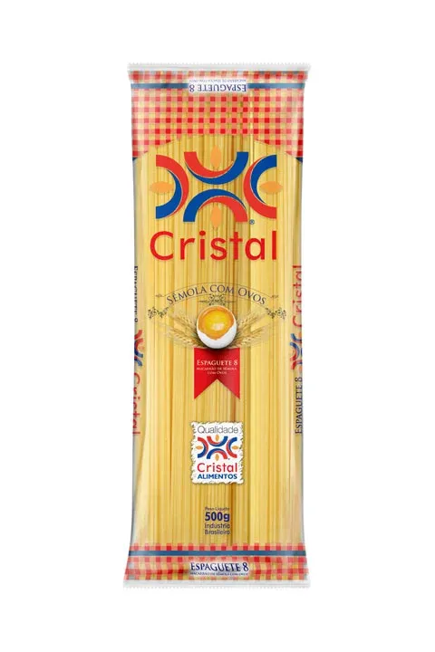 Macarrão Sêmola com Ovos Espaguete 8 Cristal PCT