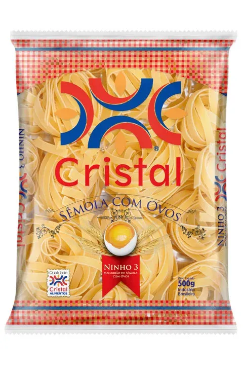 Macarrão Sêmola com Ovos Ninho 3 Cristal PCT