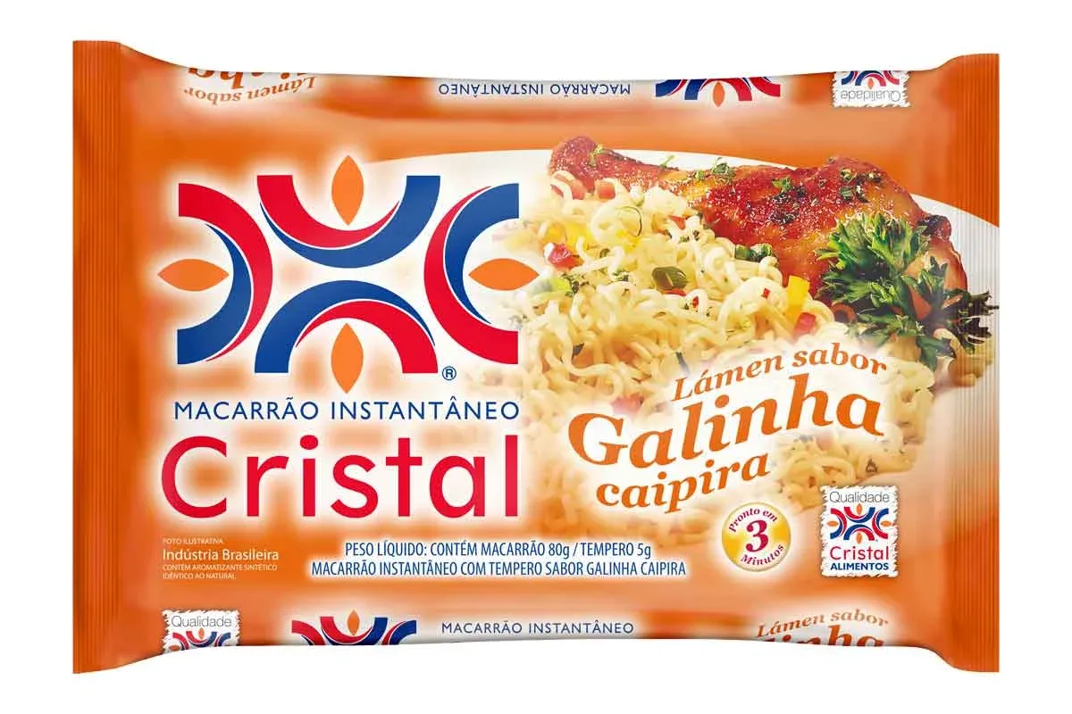 Macarrão Instantâneo Cristal Galinha Caipira PCT