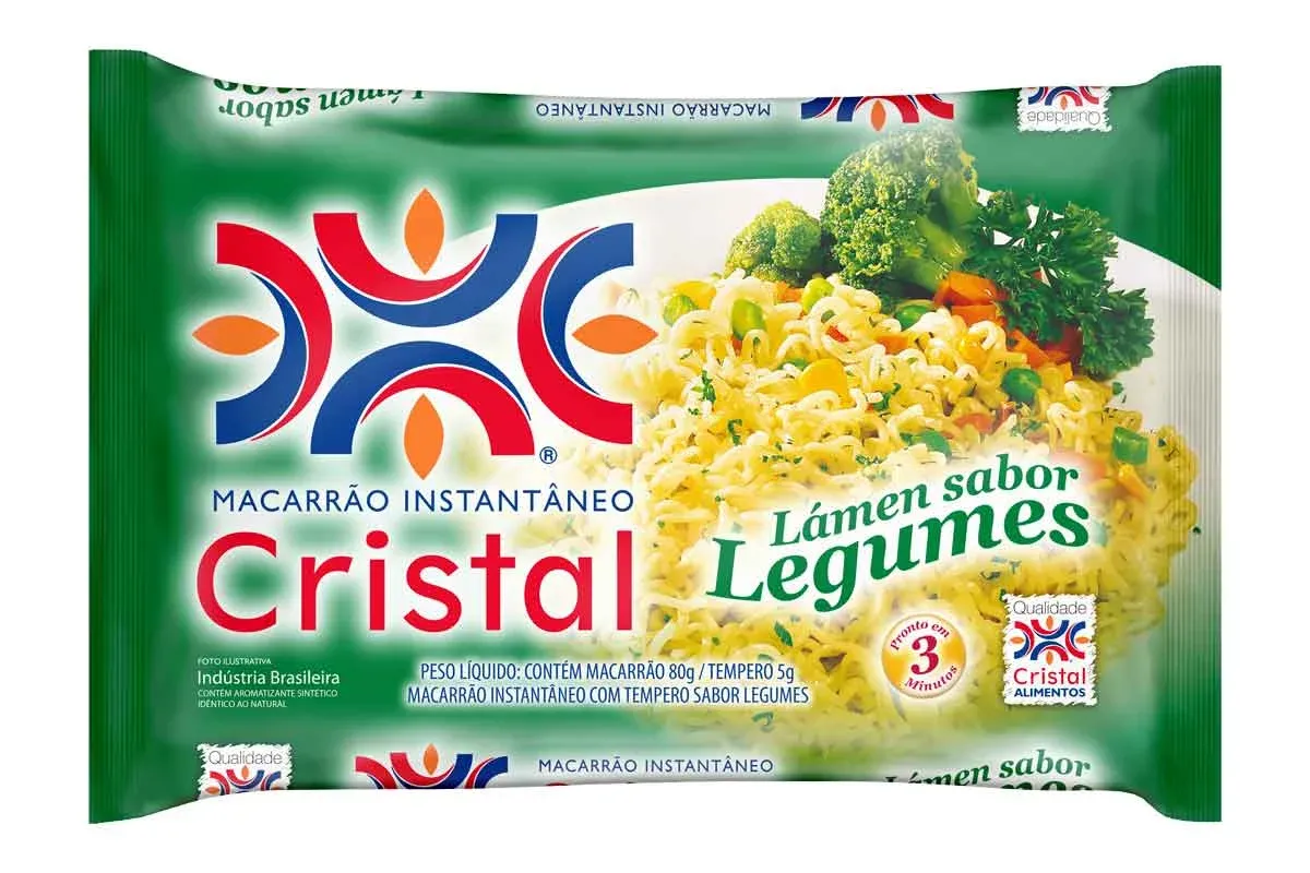 Macarrão Instantâneo Cristal Legumes PCT