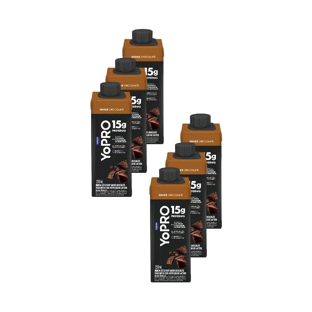 Bebida Láctea Yopro Chocolate 250ML 6UN