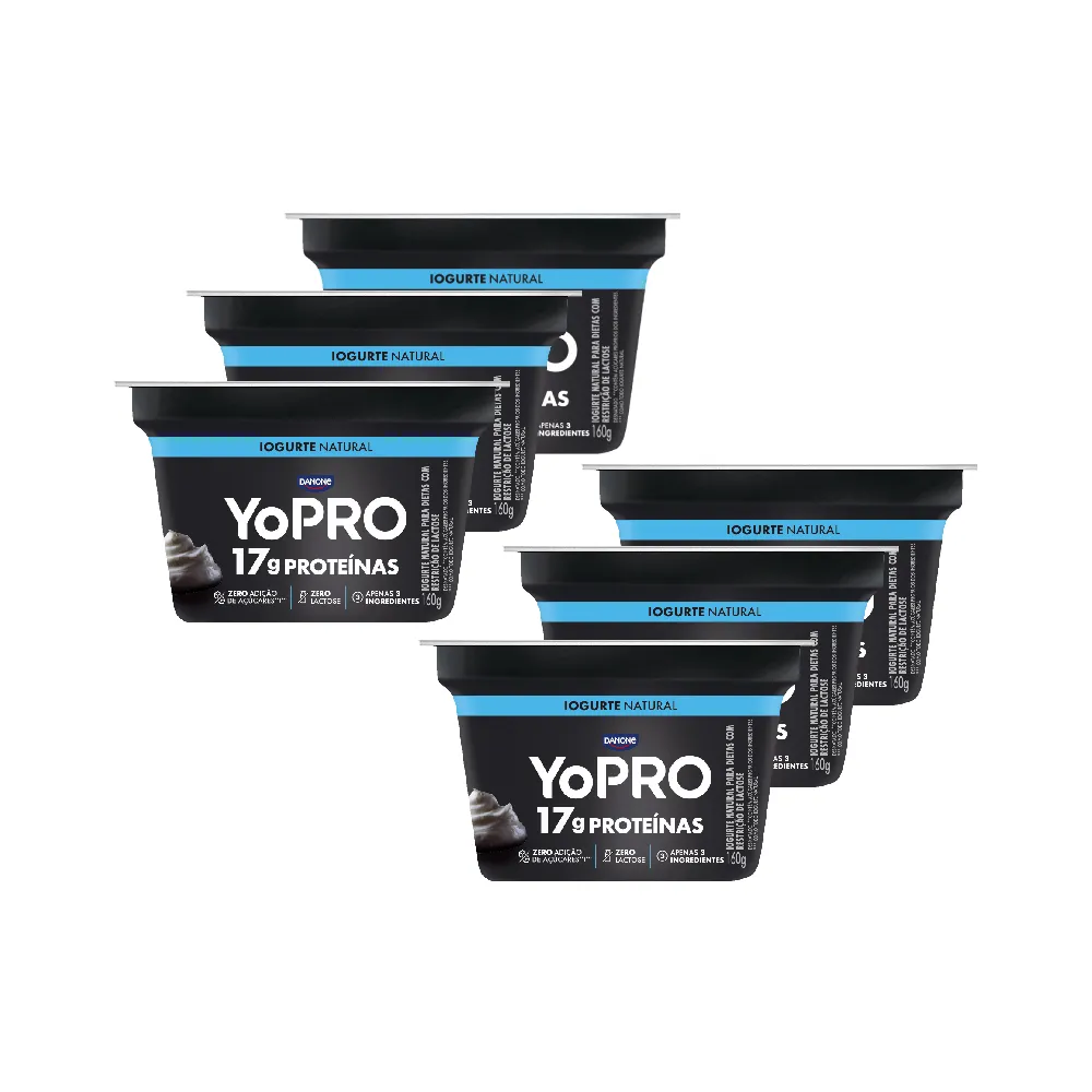 Iogurte Desnatado Zero Lactose Yopro 160G 6UN