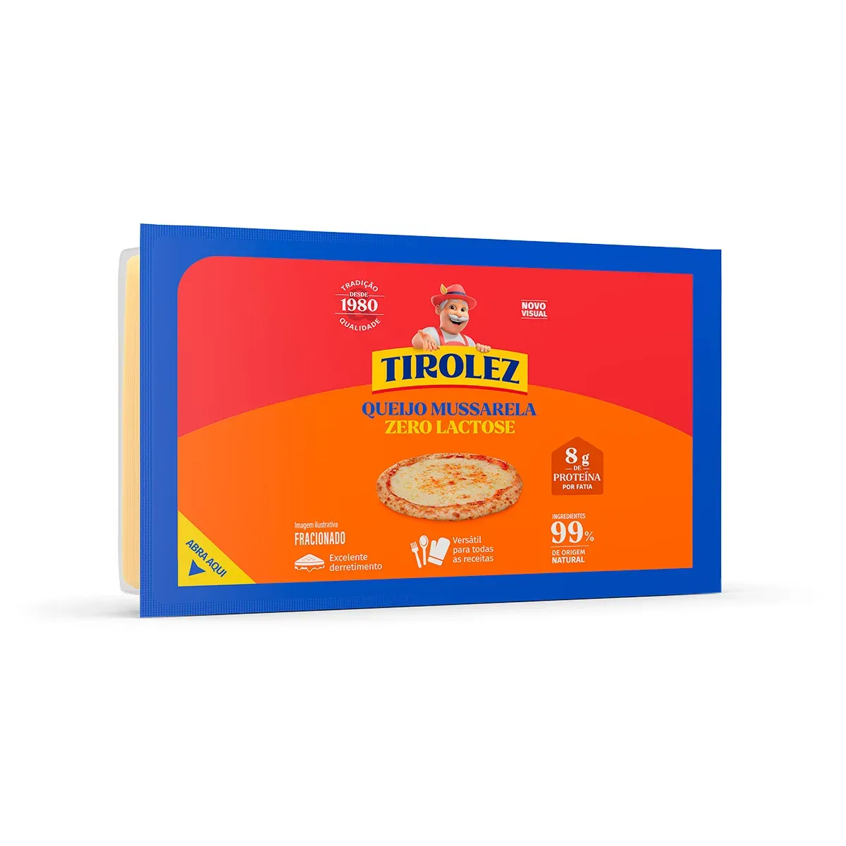 Queijo Mussarela Light sem Lactose Tirolez 380G
