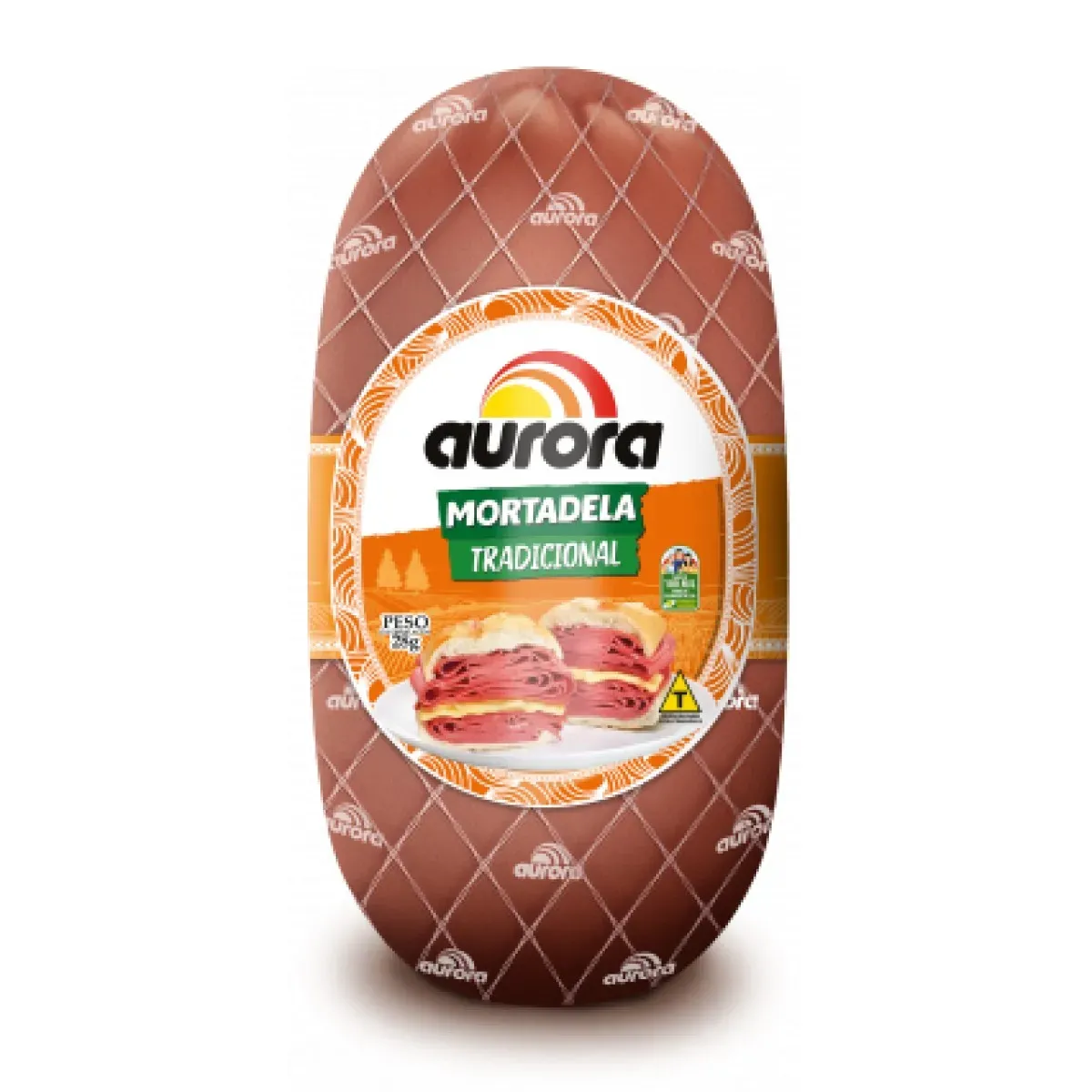 Mortadela Comum Fatiada Aurora 200G