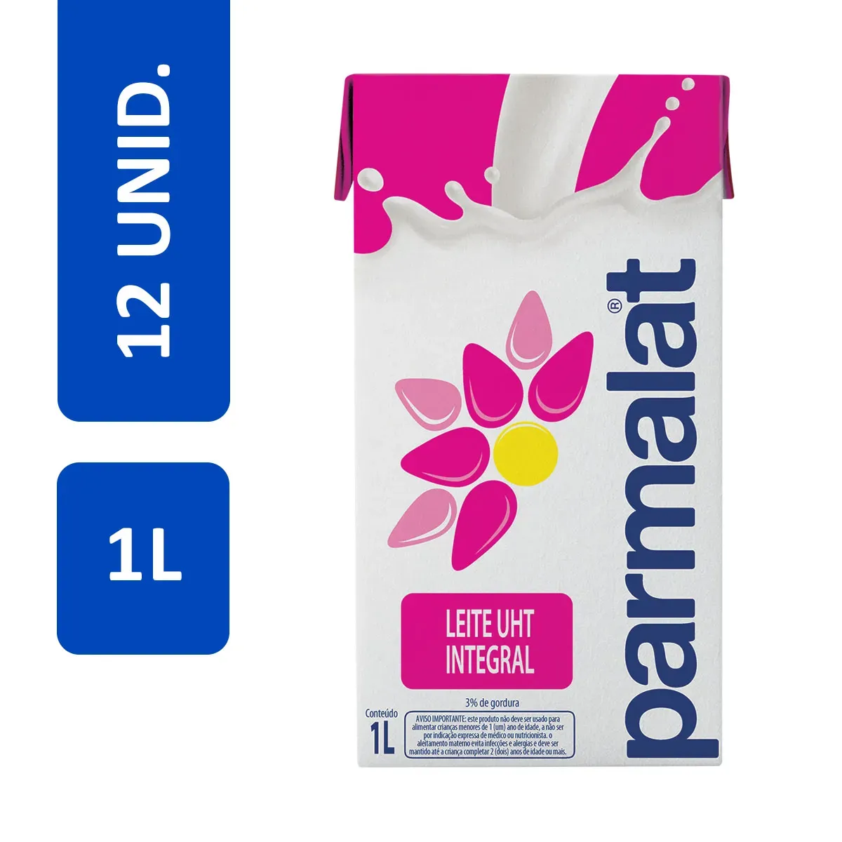Leite Integral Tipo A 1 Litro Parmalat 12UN