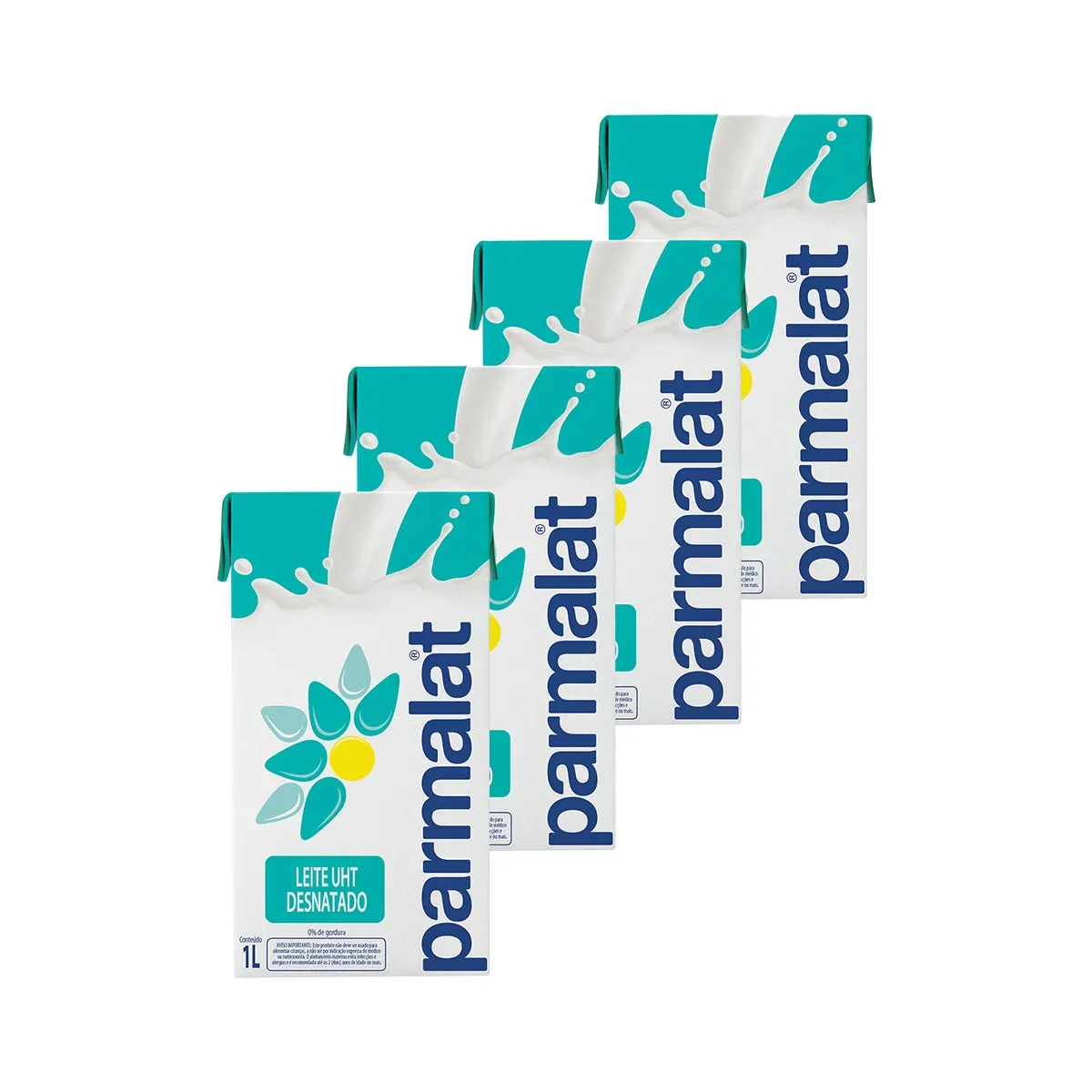 Leite Desnatado 1 Litro Parmalat 4UN