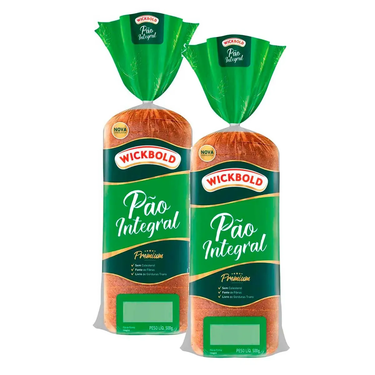 Pão de Forma Integral Wickbold 500G 2UN
