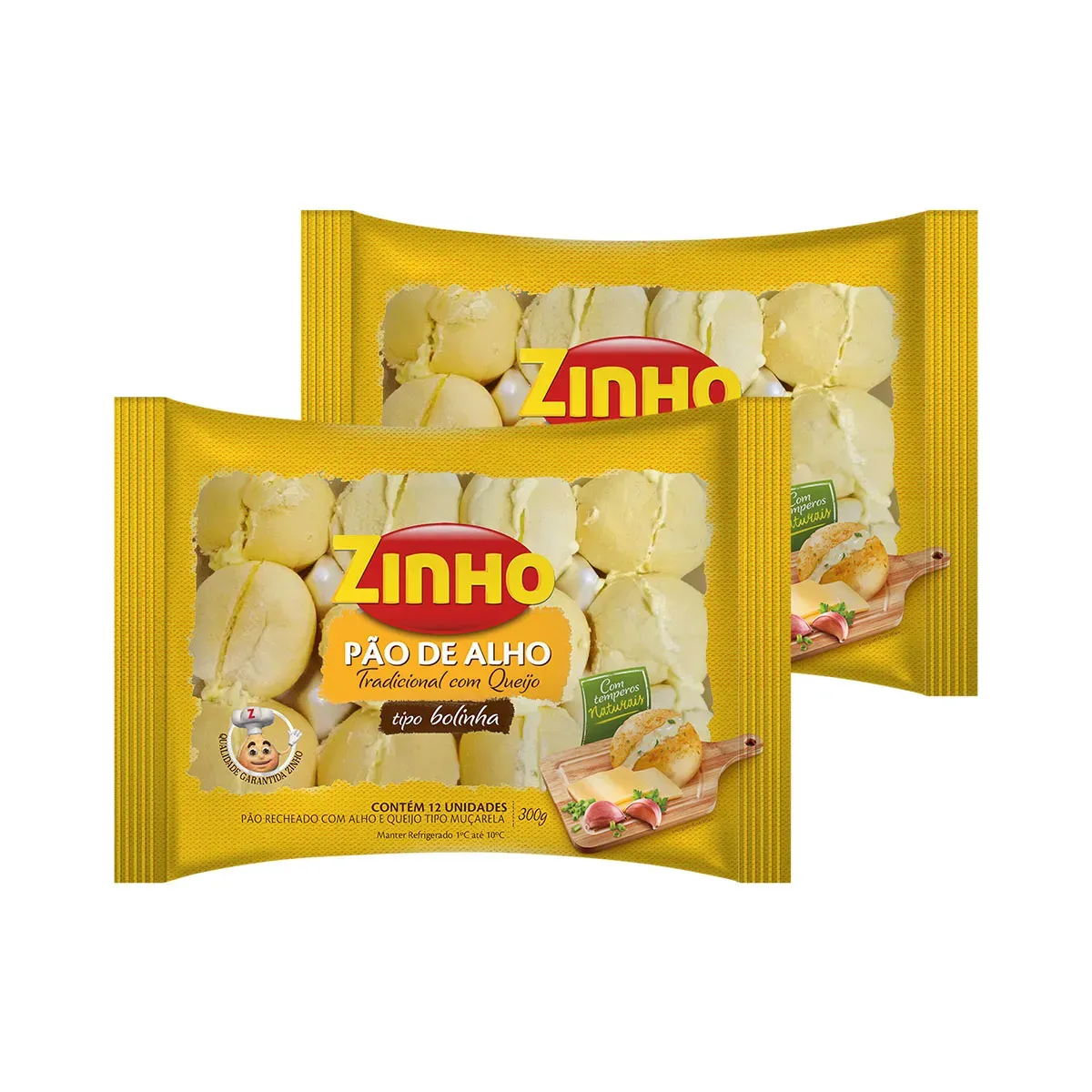 Pão de Alho Bolinha Zinho 300G 2UN