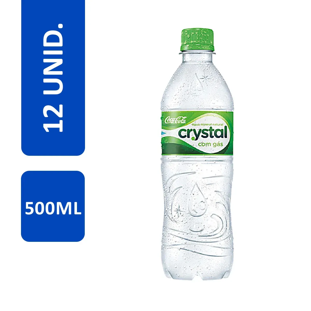 Água Mineral com Gás Crystal 500ML 12UN