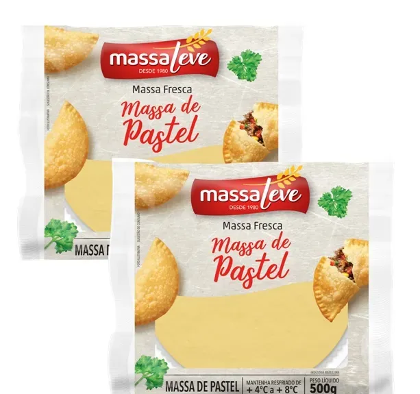Massa para Pastel Disco Massa Leve 500G 2UN