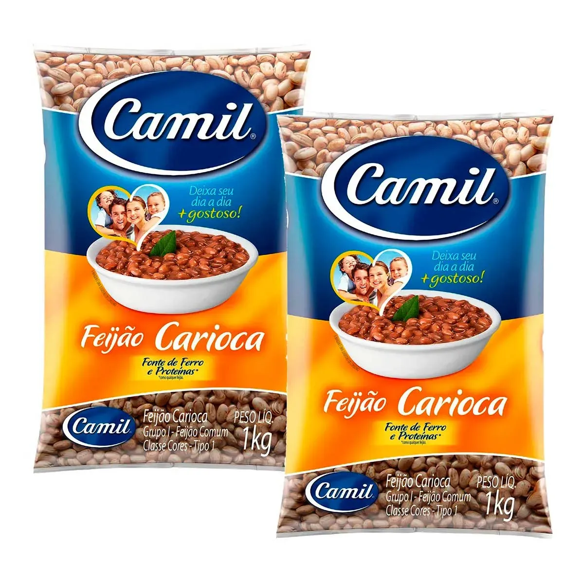 Feijão Carioca Camil Todo Dia 1KG 2UN