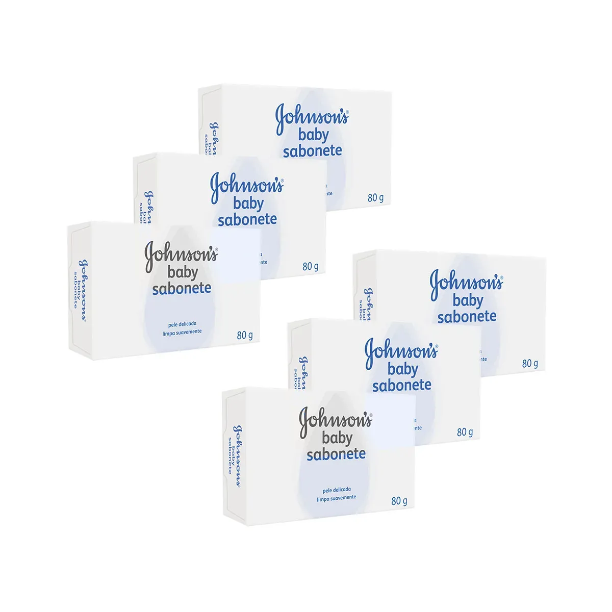 Kit Sabonete em Barra Infantil 's Johnson 80G 6UN