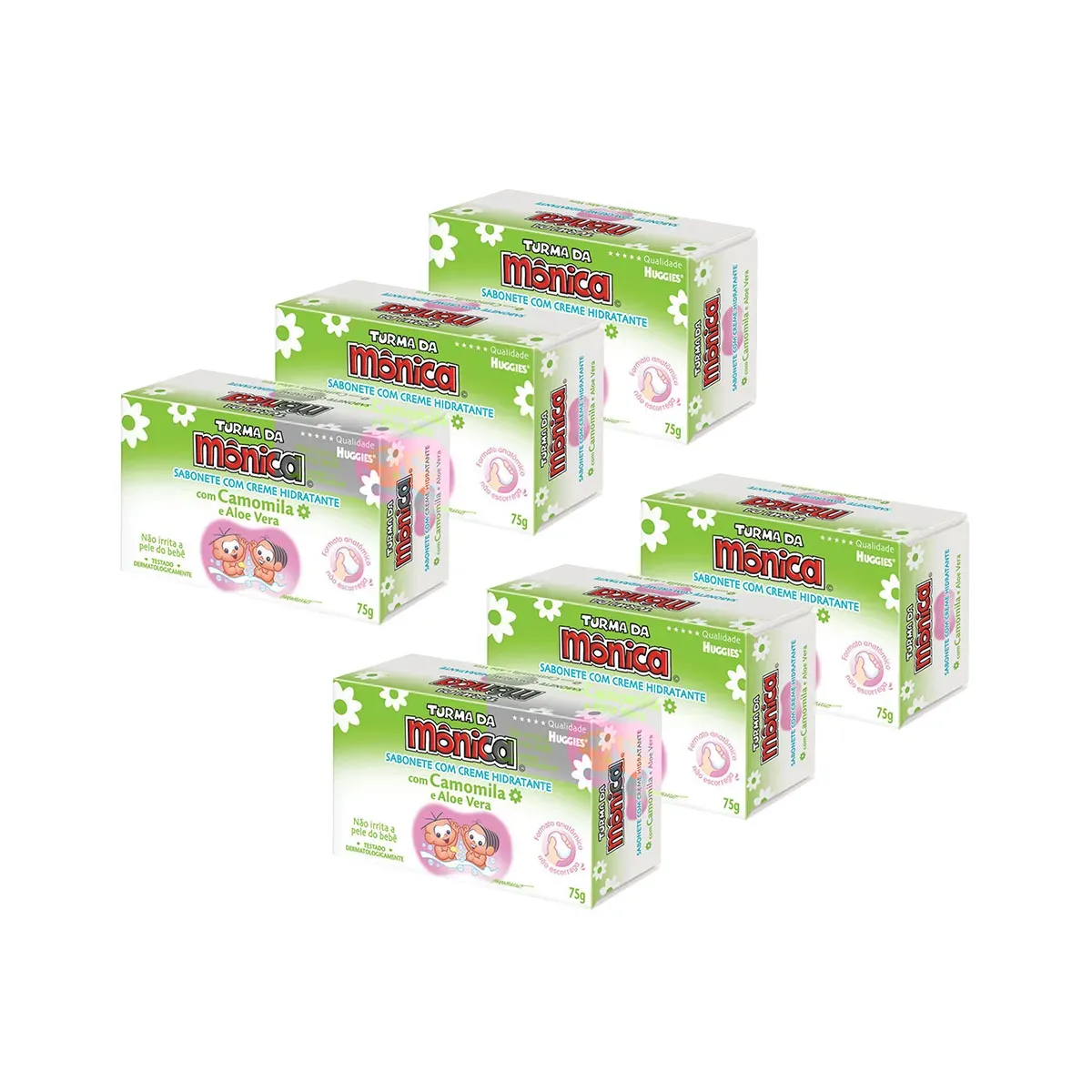 Kit Sabonete em Barra Infantil Turma 75G 6UN