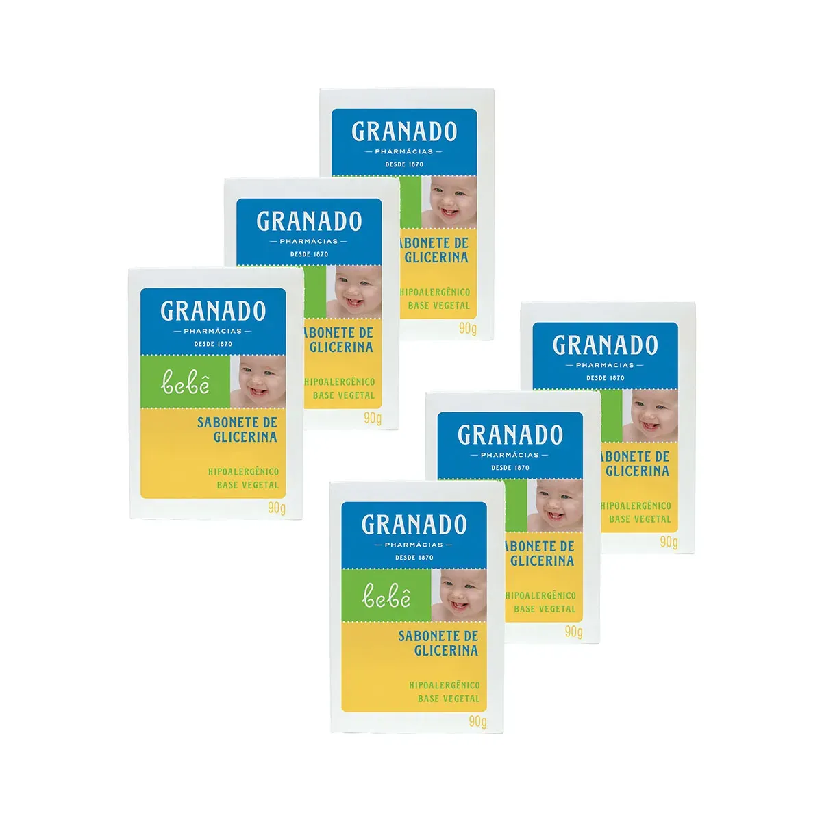 Kit Sabonete em Barra Infantil Granado 90G 6UN