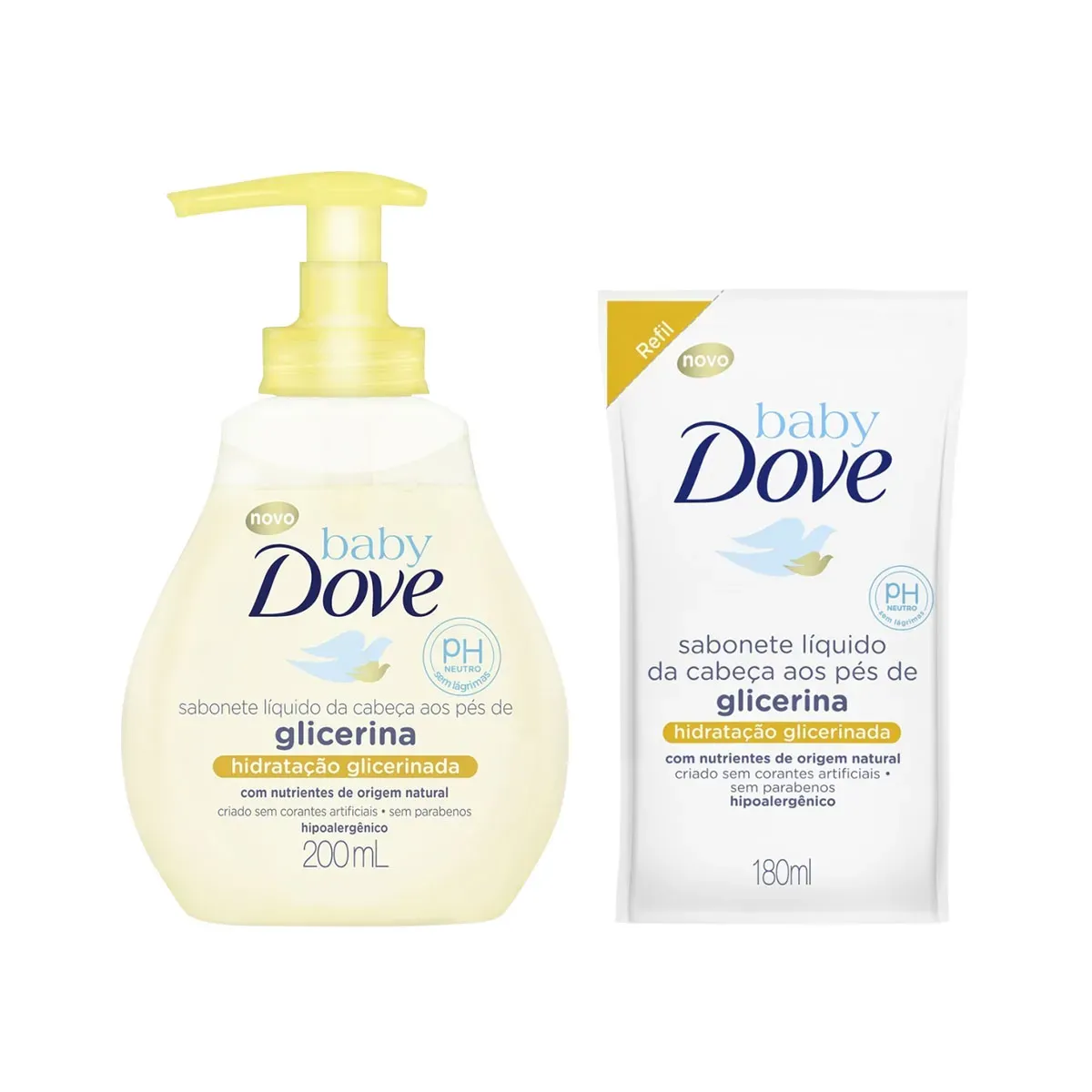 Sabonete Líquido Baby Cabeça Pés Dove 180ML