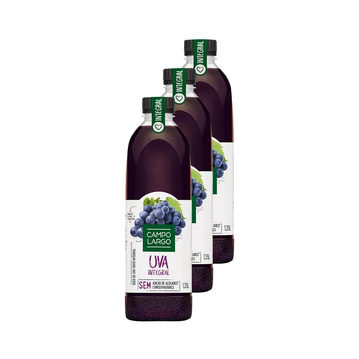 Suco Integral Campo Largo Uva 1,35 Litros 3UN
