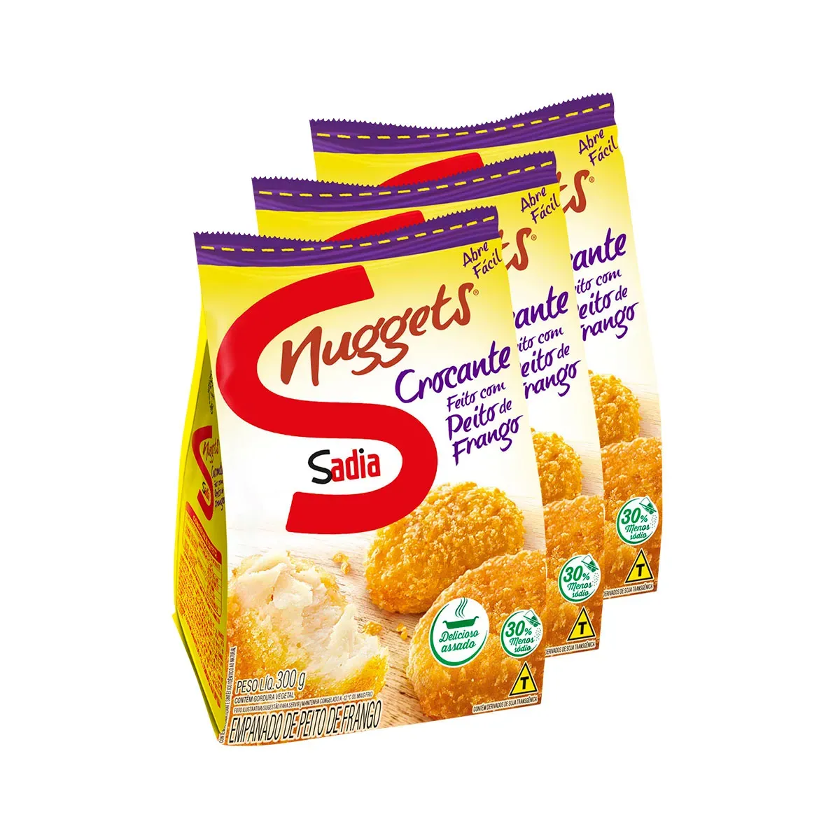 Nuggets de Frango Crocante Sadia 300G 3UN