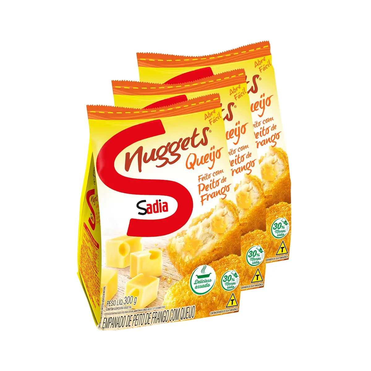 Nuggets de Frango com Queijo Sadia 300G 3UN