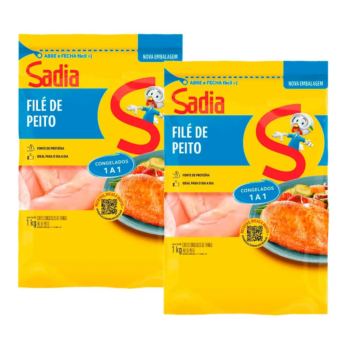 Filé de Frango Peito sem Osso Sadia 1KG 2UN