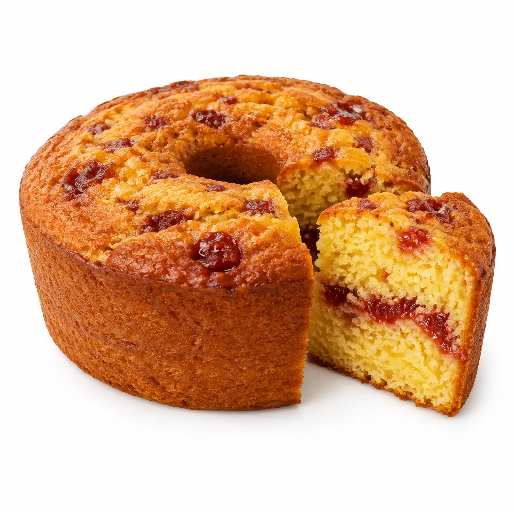 Bolo de fubá com goiabada KG