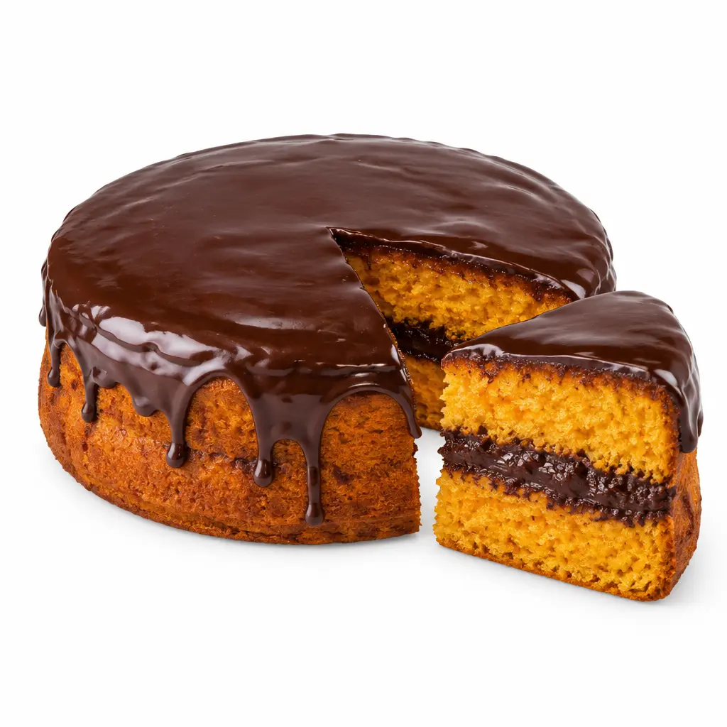 Bolo de cenoura com chocolate KG