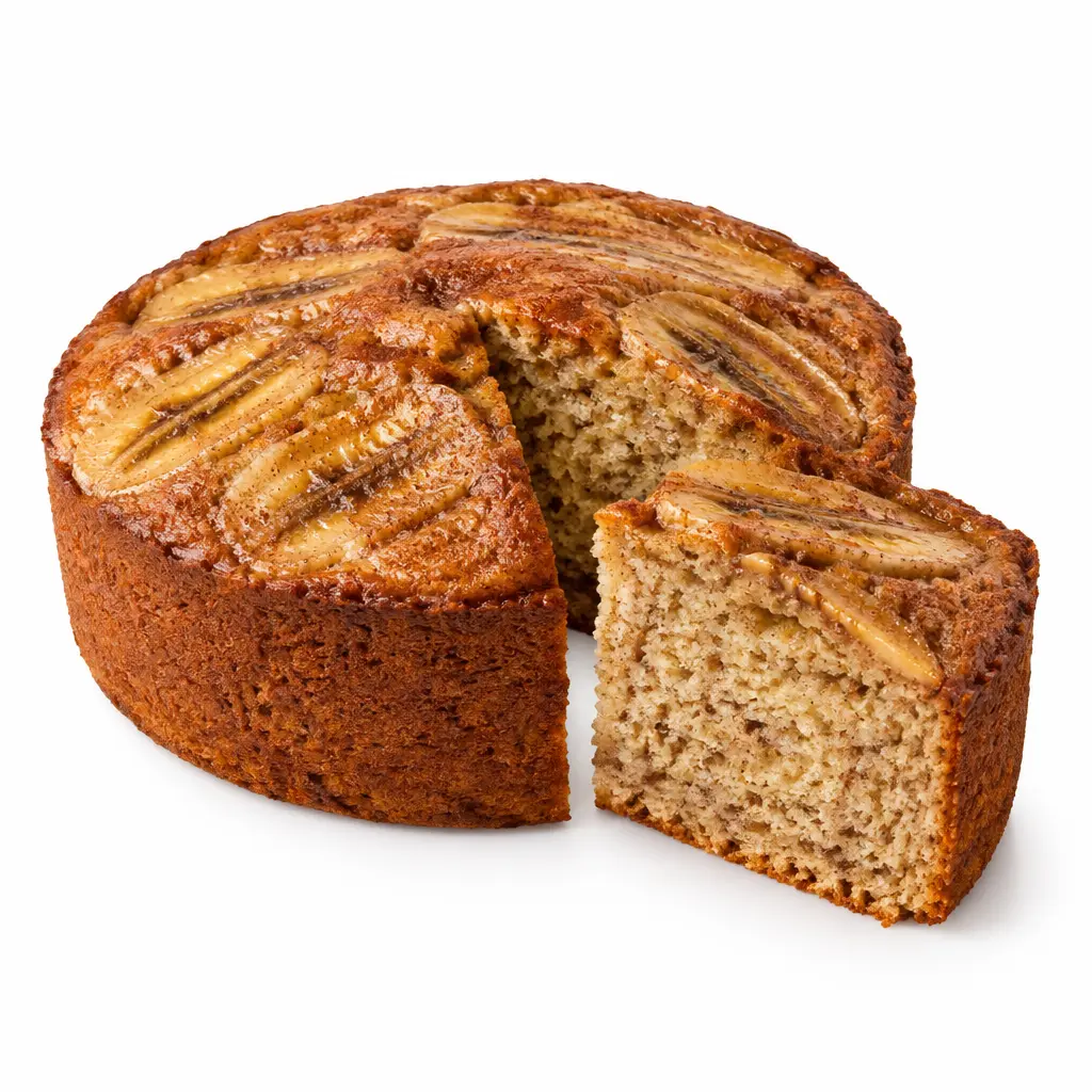Bolo de banana com canela KG