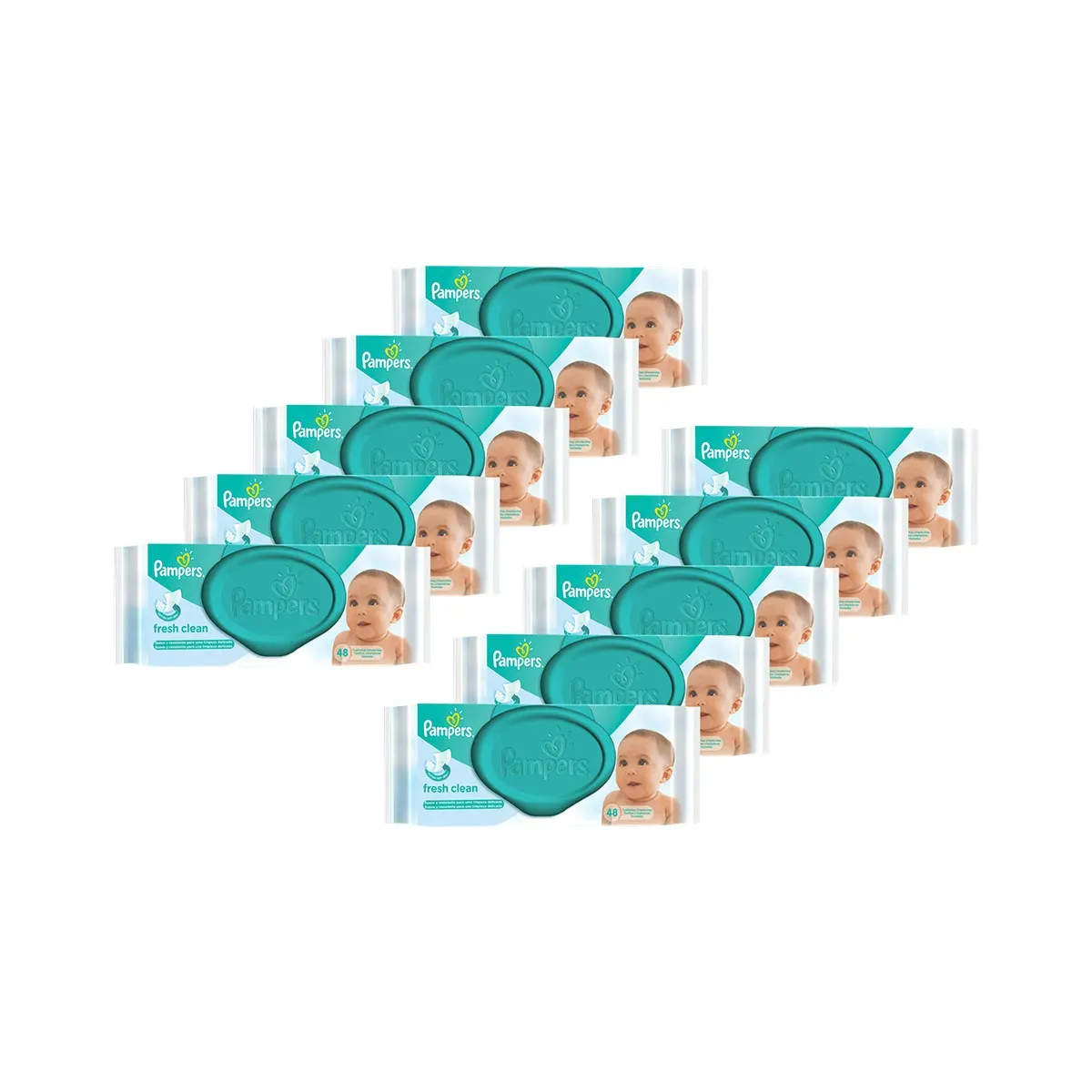 Kit Lenço Umedecido Fresh Clean Pampers 480UN