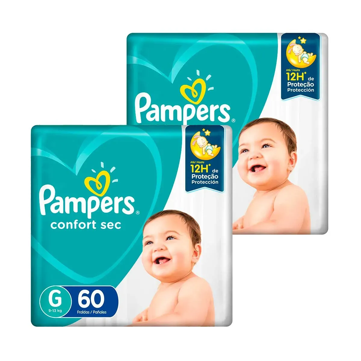 Kit de Fraldas G Confort Sec Super Pampers 120UN