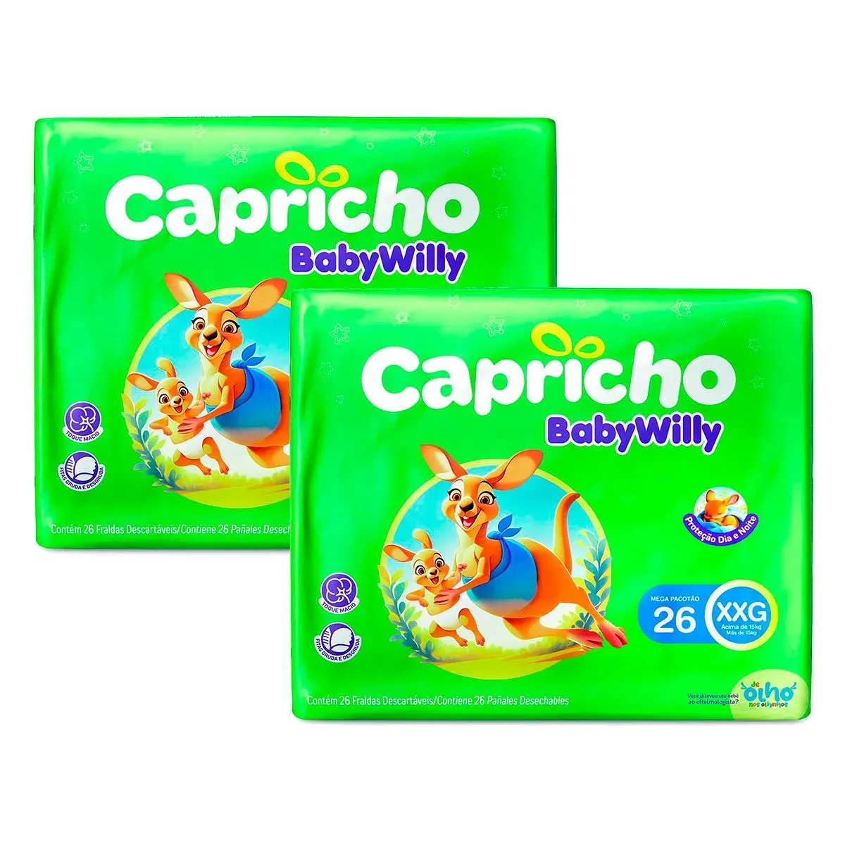 Fralda Capricho Baby Willy Mega XXG 26UN