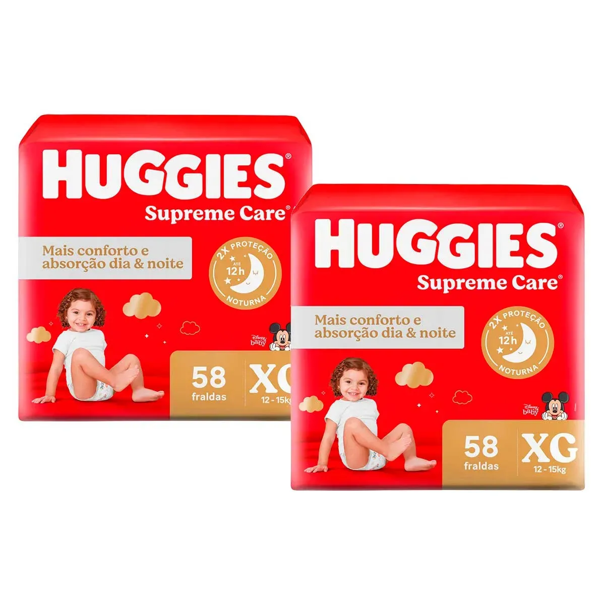 Fralda Descartável Infantil Huggies 15KG 2UN