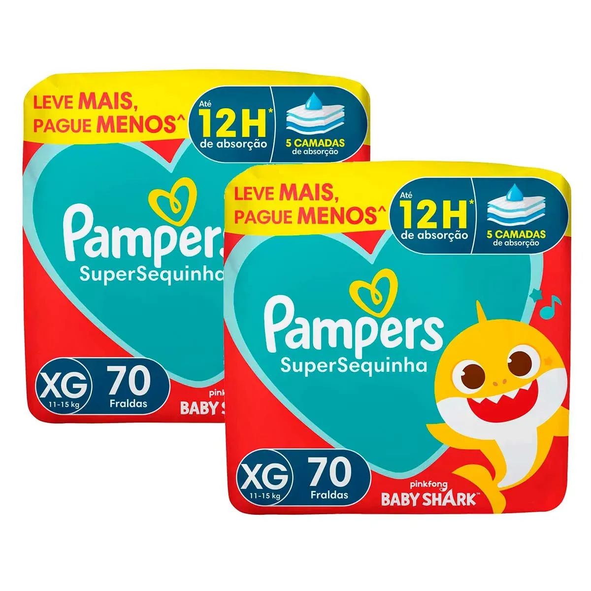 Fralda Pampers Supersequinha XG 70UN