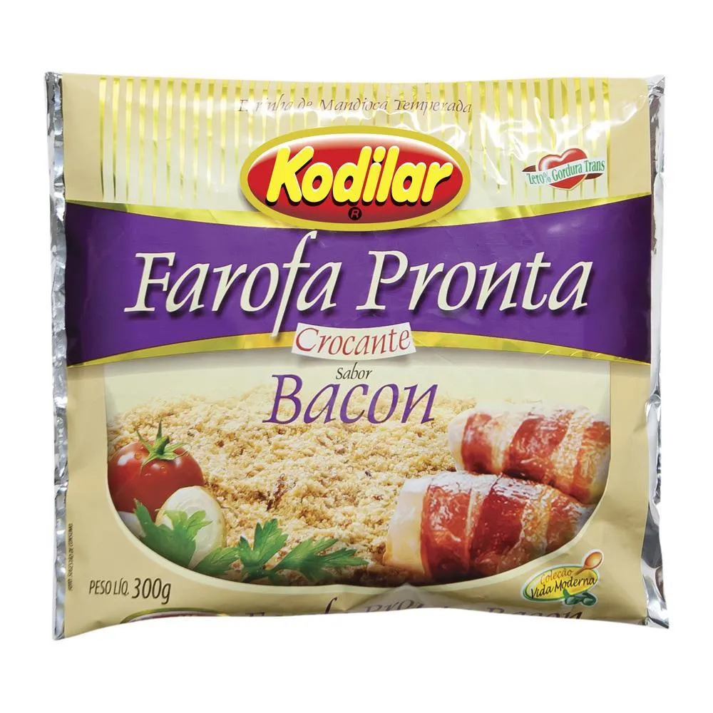 Farofa Pronta Bacon Kodilar 300G