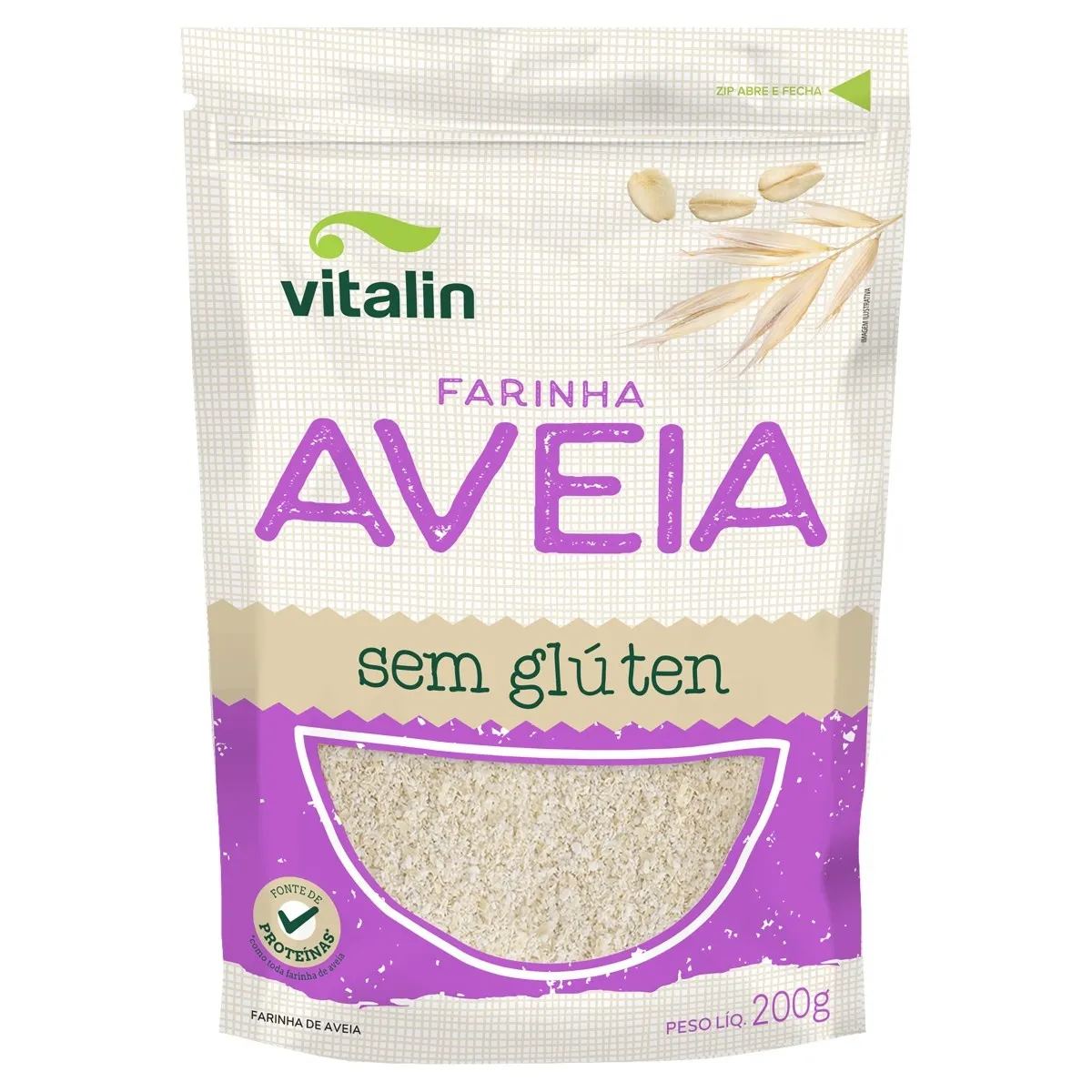 Farinha de Aveia Pouch Vitalin 200G
