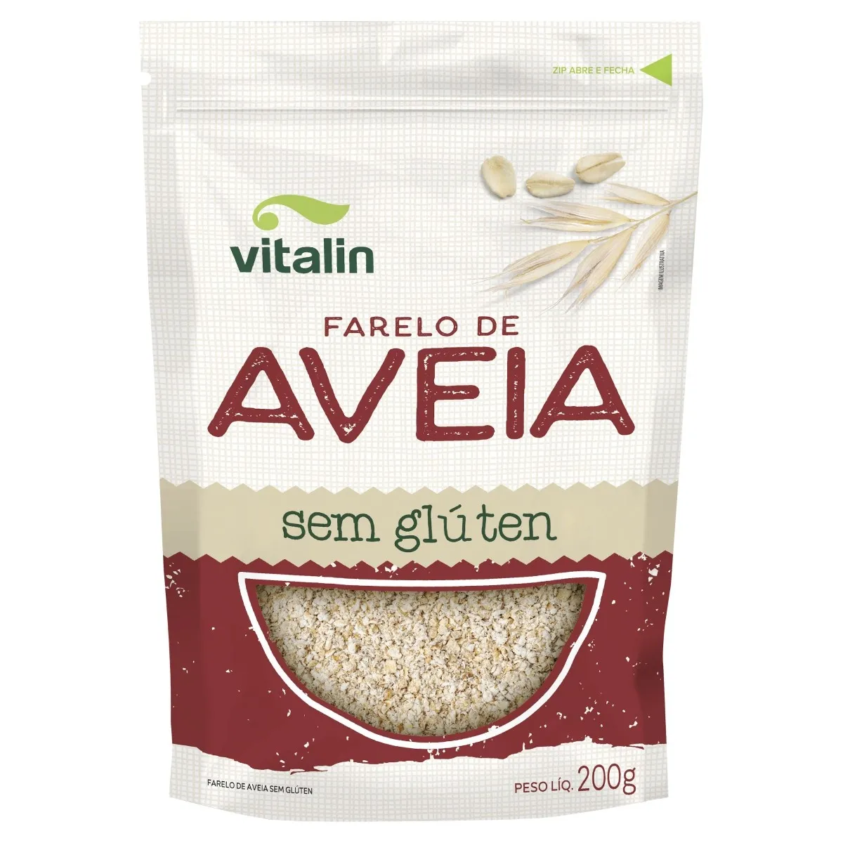 Farelo de Aveia Pouch Vitalin 200G