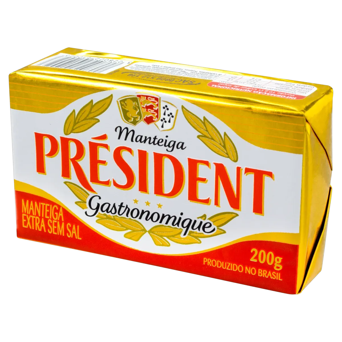 Manteiga Extra sem Sal Président 200G