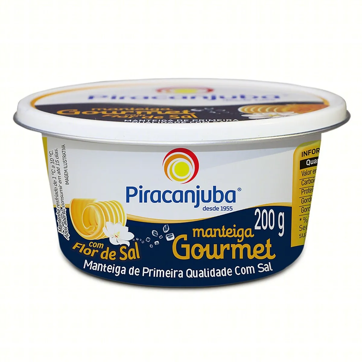 Manteiga Piracanjuba com Flor de Sal Gourmet 200G