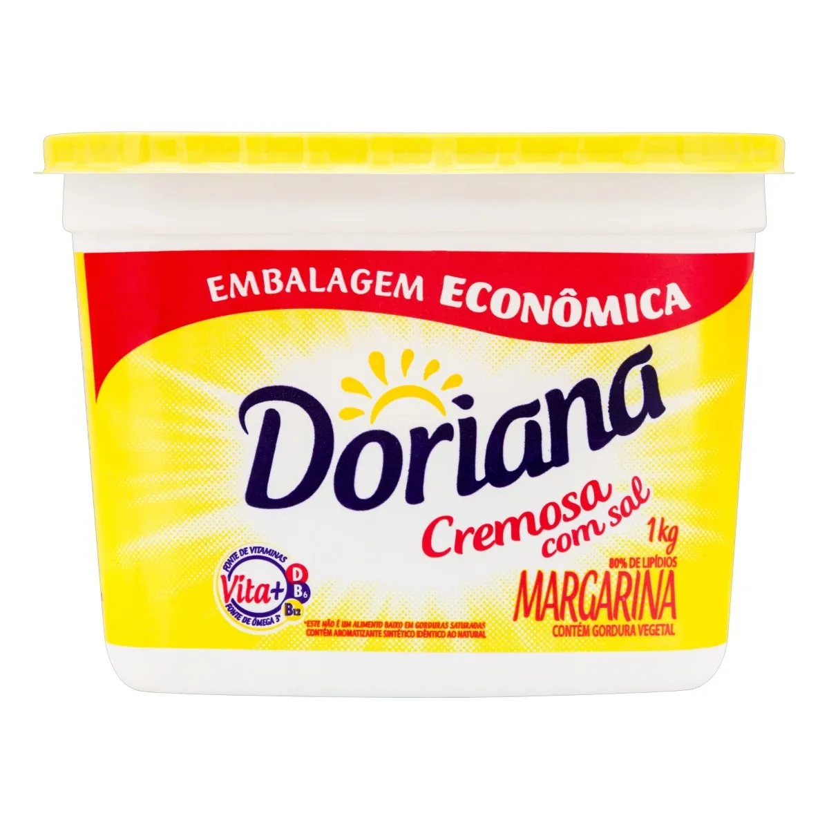 Margarina Cremosa com Sal Doriana 1KG